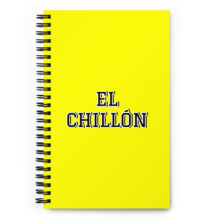 El Chillón The Crybaby | Yellow Spiral Notebook, 140 Dotted Sheets | Funny Gift Idea Home Office Work | Mexican Spanish Pride Gift Mexicada