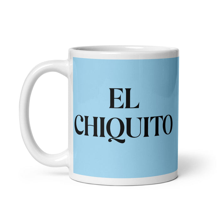 El Chiquito The Little One Funny Home Office Work Coffee Mug Mexican Spanish Pride Gift White Glossy Cup Sky Blue Card Mug Mexicada