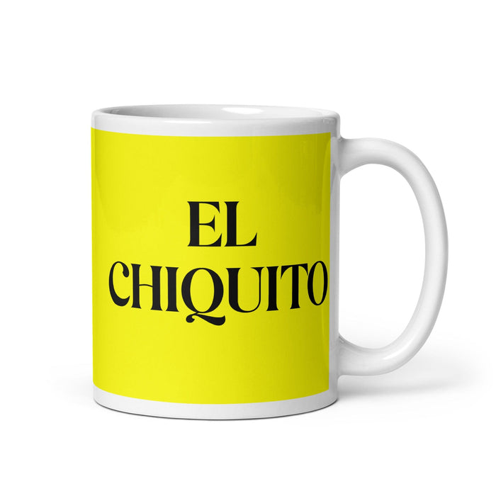 El Chiquito The Little One Funny Home Office Work Coffee Mug Mexican Spanish Pride Gift White Glossy Cup Yellow Card Mug Mexicada 11 oz