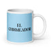 El Chismeador The Gossiper Funny Home Office Work Coffee Mug Mexican Spanish Pride Gift White Glossy Cup Sky Blue Card Mug Mexicada 20 oz