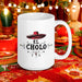 El Cholo Exclusive Art Piece Home Office Work Coffee Mug Mexican Spanish Pride Gift Cup One-Of-A-Kind Calligraphy White Glossy Mug | E6 Mexicada 15 oz