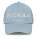 El Cholo The Chola/Cholo Mexican Spanish Pride Gift Regalo Dad Hat Mexicada Light Blue