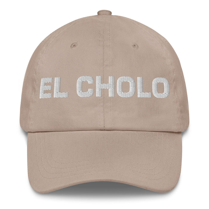 El Cholo The Chola/Cholo Mexican Spanish Pride Gift Regalo Dad Hat Mexicada Stone