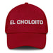 El Choloito The Little Chola/Cholo Mexican Spanish Pride Gift Regalo Embroidered Dad Hat Mexicada Cranberry