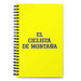 El Ciclista De Montaña The Mountain Biker | Yellow Spiral Notebook, 140 Dotted Sheets | Funny Gift Idea Home Office Work | Mexican Spanish Pride Gift Mexicada