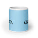 El Ciclista The Cyclist Funny Home Office Work Coffee Mug Mexican Spanish Pride Gift White Glossy Cup Sky Blue Card Mug Mexicada