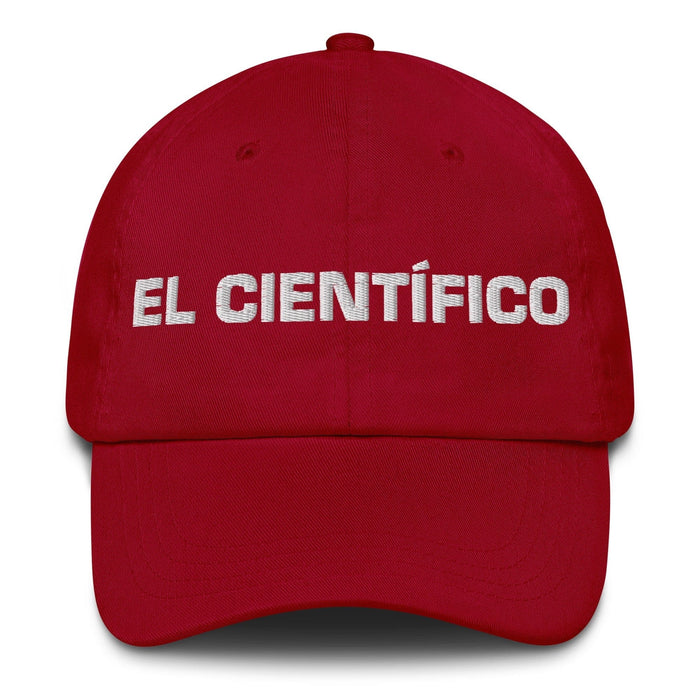 El Científico The Scientist Mexican Spanish Pride Gift Regalo Dad Hat Mexicada Cranberry