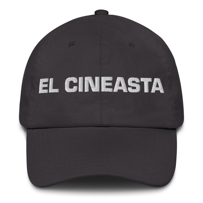 El Cineasta The Filmmaker Mexican Spanish Pride Gift Regalo Dad Hat Mexicada Dark Grey