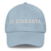 El Cineasta The Filmmaker Mexican Spanish Pride Gift Regalo Dad Hat Mexicada Light Blue