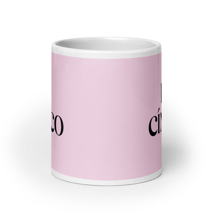 El Cínico The Cynic Funny Home Office Work Coffee Mug Mexican Spanish Pride Gift White Glossy Cup Light Pink Card Mug Mexicada