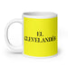 El Clevelandés The Clevelander Funny Home Office Work Coffee Mug Mexican Spanish Pride Gift White Glossy Cup Yellow Card Mug Mexicada