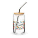 El Coach Exclusive Art Piece Can-Shaped Glass Home Office Work Mexican Spanish Pride Gift Cup One-Of-A-Kind Calligraphy Glass | E30 Mexicada 16 oz With Lid & Straw