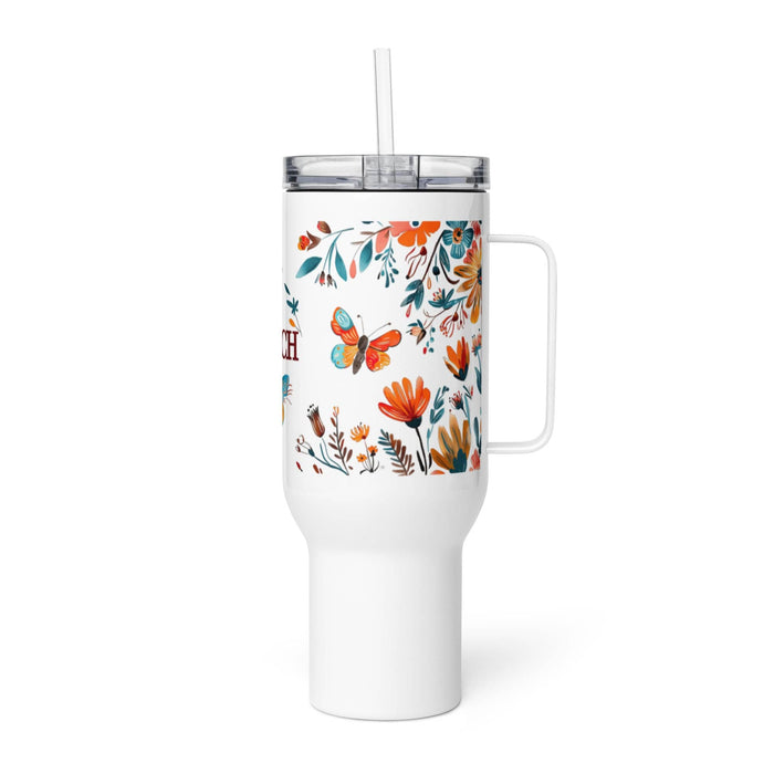 El Coach Exclusive Art Piece Travel Mug With Handle For Water, Iced Tee Or Coffee | Funny Cute Gift Idea Home Office Work | Mexican Spanish Pride | E1 Mexicada