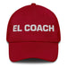 El Coach The Life Coach Mexican Spanish Pride Gift Regalo Dad Hat Mexicada Cranberry