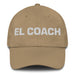 El Coach The Life Coach Mexican Spanish Pride Gift Regalo Dad Hat Mexicada Khaki