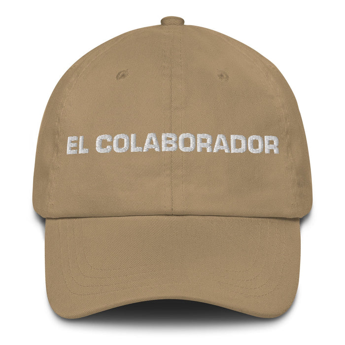 El Colaborador The Collaborator Mexican Spanish Pride Gift Regalo Dad Hat Mexicada Khaki