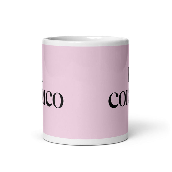 El Colérico The Choleric Funny Home Office Work Coffee Mug Mexican Spanish Pride Gift White Glossy Cup Light Pink Card Mug Mexicada