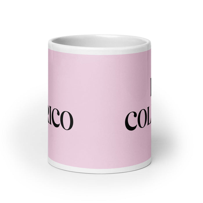 El Colérico The Choleric Funny Home Office Work Coffee Mug Mexican Spanish Pride Gift White Glossy Cup Light Pink Card Mug Mexicada