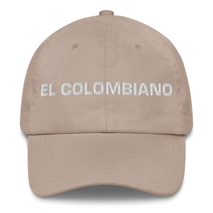 El Colombiano The Colombian Mexican Spanish Pride Gift Regalo Dad Hat Mexicada Stone