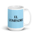 El Compadre The Co-Mother / The Co-Father (Relationship Between Godparents And Parents) Funny Home Office Work Coffee Mug Mexican Spanish Pride Gift White Glossy Cup Sky Blue Card Mug Mexicada 15 oz