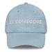 El Compadre The Co-Mother / The Co-Father (Relationship Between Godparents And Parents) Mexican Spanish Pride Gift Regalo Dad Hat Mexicada Light Blue