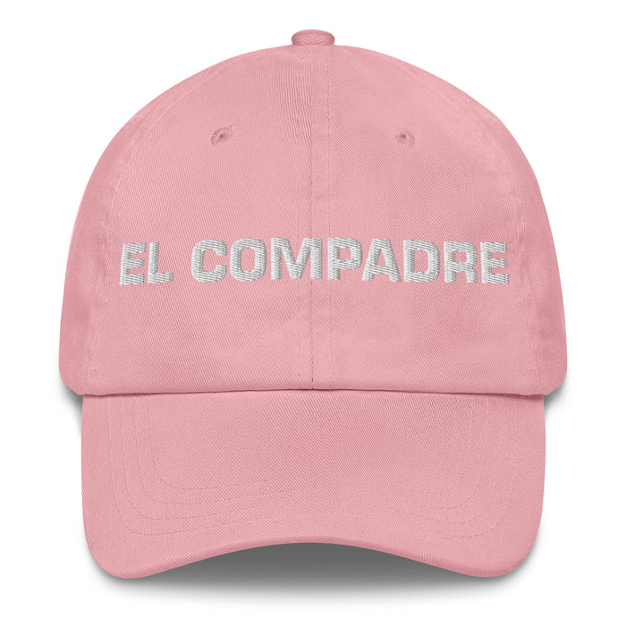 El Compadre The Co-Mother / The Co-Father (Relationship Between Godparents And Parents) Mexican Spanish Pride Gift Regalo Dad Hat Mexicada Pink