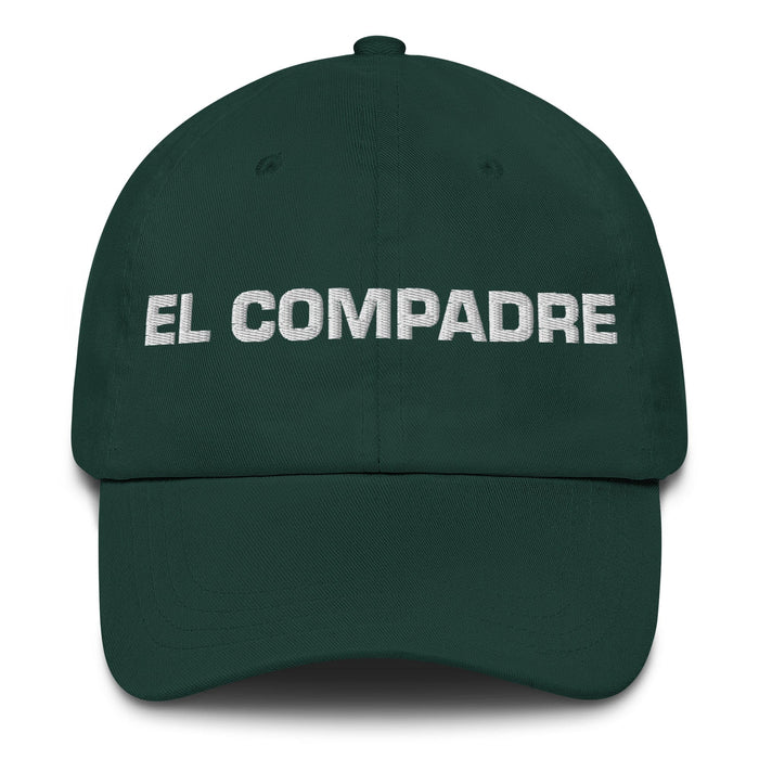 El Compadre The Co-Mother / The Co-Father (Relationship Between Godparents And Parents) Mexican Spanish Pride Gift Regalo Dad Hat Mexicada Spruce