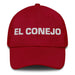 El Conejo The Rabbit Mexican Spanish Pride Gift Regalo Dad Hat Mexicada Cranberry