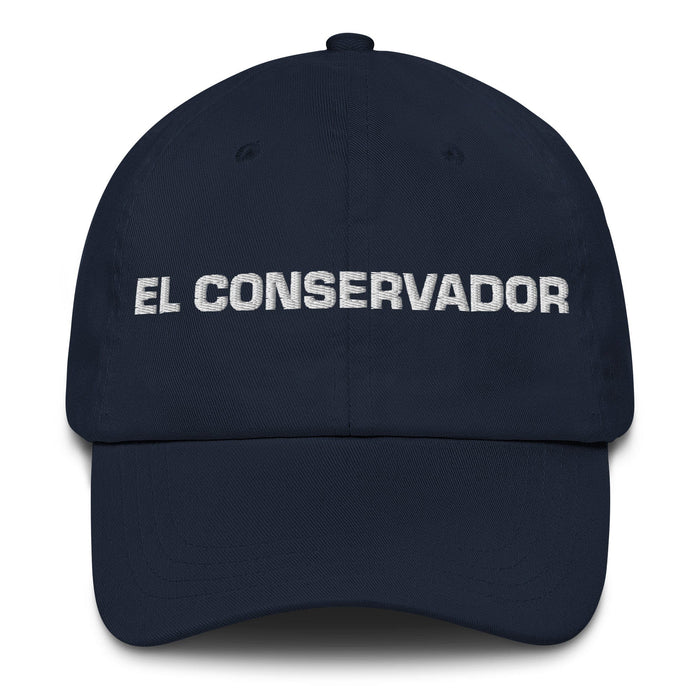 El Conservador The Conservator Mexican Spanish Pride Gift Regalo Dad Hat Mexicada Navy