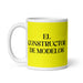 El Constructor De Modelos The Model Builder Funny Home Office Work Coffee Mug Mexican Spanish Pride Gift White Glossy Cup Yellow Card Mug Mexicada