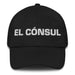 El Cónsul The Consul Mexican Spanish Pride Gift Regalo Dad Hat Mexicada Black