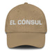 El Cónsul The Consul Mexican Spanish Pride Gift Regalo Dad Hat Mexicada Khaki