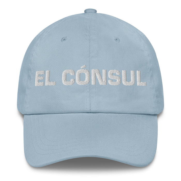 El Cónsul The Consul Mexican Spanish Pride Gift Regalo Dad Hat Mexicada Light Blue