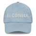 El Cónsul The Consul Mexican Spanish Pride Gift Regalo Dad Hat Mexicada Light Blue