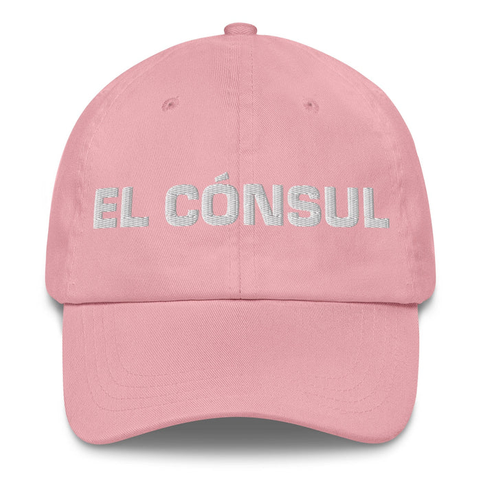 El Cónsul The Consul Mexican Spanish Pride Gift Regalo Dad Hat Mexicada Pink