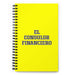 El Consulor Financiero The Financial Consultant | Yellow Spiral Notebook, 140 Dotted Sheets | Funny Gift Idea Home Office Work | Mexican Spanish Pride Gift Mexicada