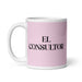 El Consultor The Consultant Funny Home Office Work Coffee Mug Mexican Spanish Pride Gift White Glossy Cup Light Pink Card Mug Mexicada