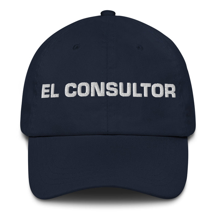 El Consultor The Consultant Mexican Spanish Pride Gift Regalo Dad Hat Mexicada Navy