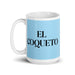 El Coqueto The Flirt Funny Home Office Work Coffee Mug Mexican Spanish Pride Gift White Glossy Cup Sky Blue Card Mug Mexicada