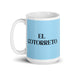 El Cotorreto The Talkative One Funny Home Office Work Coffee Mug Mexican Spanish Pride Gift White Glossy Cup Sky Blue Card Mug Mexicada