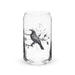 El Crow Exclusive Art Piece Can-Shaped Glass Home Office Work Mexican Spanish Pride Gift Cup One-Of-A-Kind Calligraphy Glass | E5 Mexicada