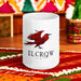 El Crow Exclusive Art Piece Home Office Work Coffee Mug Mexican Spanish Pride Gift Cup One-Of-A-Kind Calligraphy White Glossy Mug | E15 Mexicada 15 oz