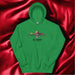 El Crudo Exclusive Art Piece Home Office Work Mexican Spanish Pride Gift One-Of-A-Kind Unisex Hoodie | E10 Mexicada Irish Green / S