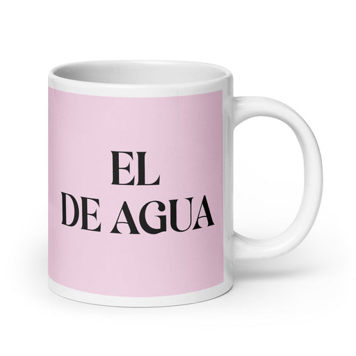 El De Agua The Water Sign Funny Home Office Work Coffee Mug Mexican Spanish Pride Gift White Glossy Cup Light Pink Card Mug Mexicada 20 oz