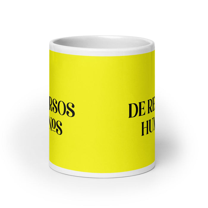 El De Recursos Humanos The Hr Specialist Funny Home Office Work Coffee Mug Mexican Spanish Pride Gift White Glossy Cup Yellow Card Mug Mexicada