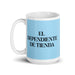 El Dependiente De Tienda The Store Clerk Funny Home Office Work Coffee Mug Mexican Spanish Pride Gift White Glossy Cup Sky Blue Card Mug Mexicada