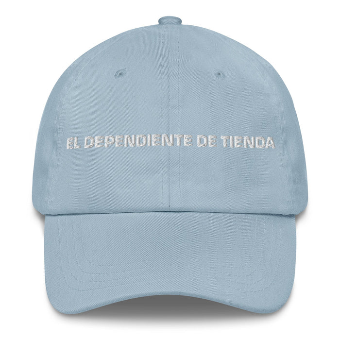 El Dependiente De Tienda The Store Clerk Mexican Spanish Pride Gift Regalo Dad Hat Mexicada Light Blue