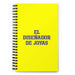 El Diseñador De Joyas The Jewelry Designer | Yellow Spiral Notebook, 140 Dotted Sheets | Funny Gift Idea Home Office Work | Mexican Spanish Pride Gift Mexicada