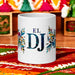 El Dj Exclusive Art Piece Home Office Work Coffee Mug Mexican Spanish Pride Gift Cup One-Of-A-Kind Calligraphy White Glossy Mug | E14 Mexicada 20 oz