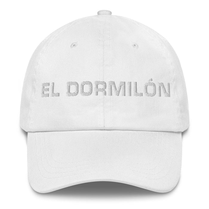 El Dormilón The Sleepyhead Mexican Spanish Pride Gift Regalo Dad Hat Mexicada White